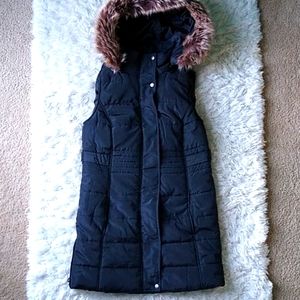 Long Tunic Black Puffer Vest